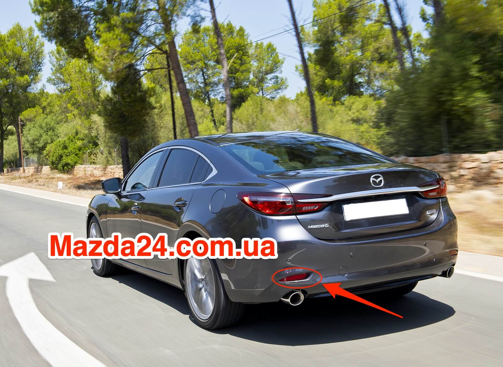 GRF5515M0A - Катафот заднего бампера левый Mazda 6 GL, 3 BP