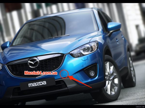 KD4550A12BB - Заглушка буксировочного крюка переднего бампера Mazda CX-5 (2012-2016)